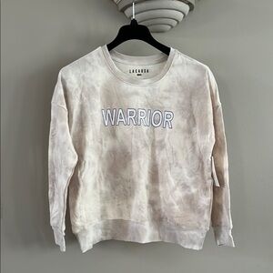 NWT Lacausa Cream Tie-Dye Warrior Sweatshirt​